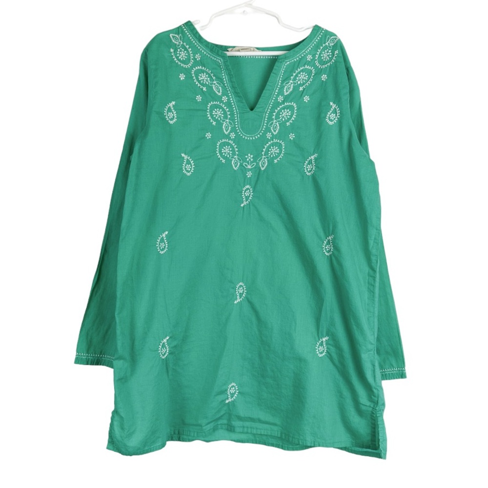 Lands End Kids Kaftan Cover Up Tunic Size Medium 10-12